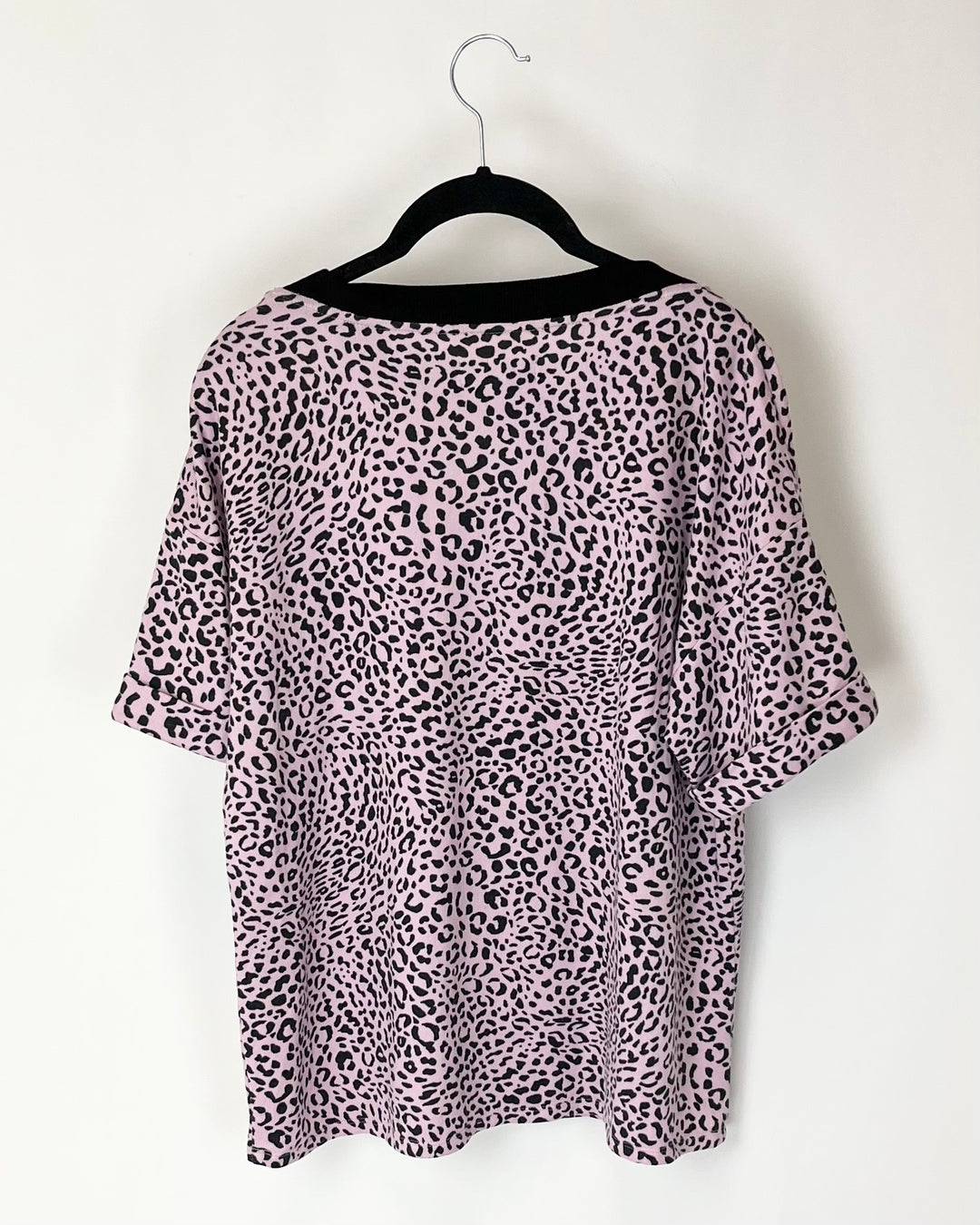 Pink Animal Print Lounge Top - Small