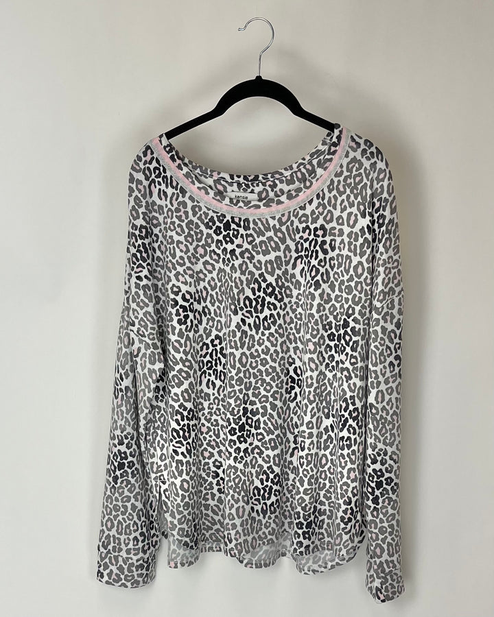 Cheetah Print Lounge Top - 1X