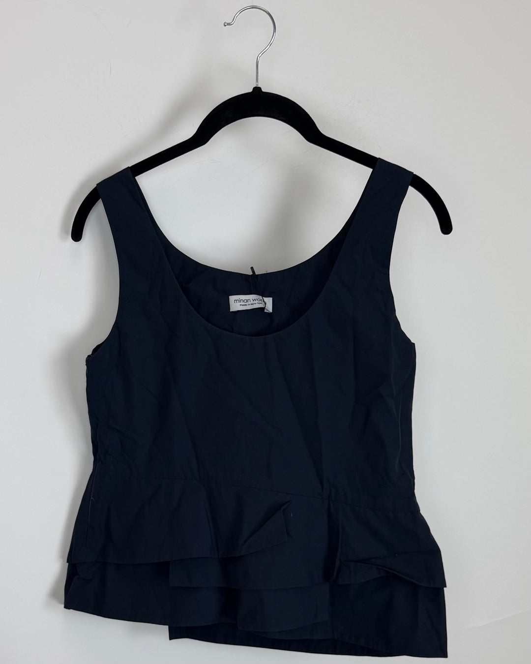 Navy Blue Peplum Top - Size 4/6