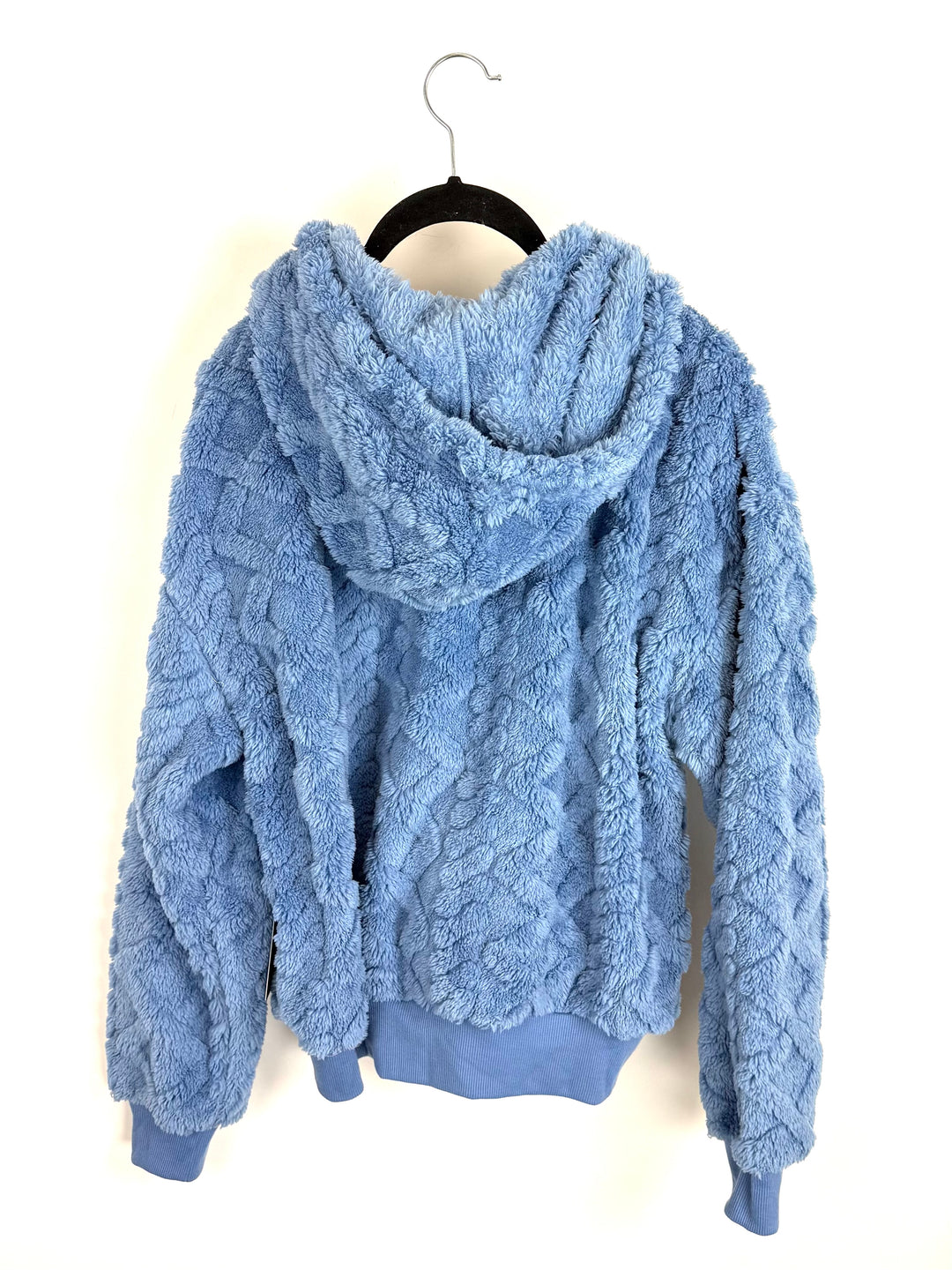 Blue Fuzzy Coat - Size 4/6