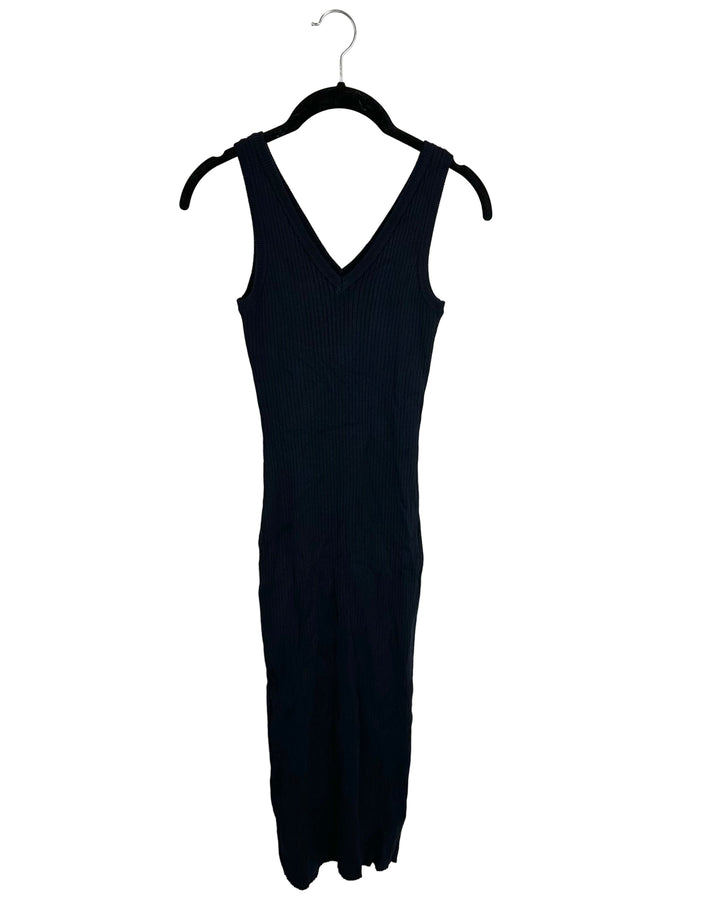 Klarra Navy Sleeveless Bodycon Dress - Extra Small