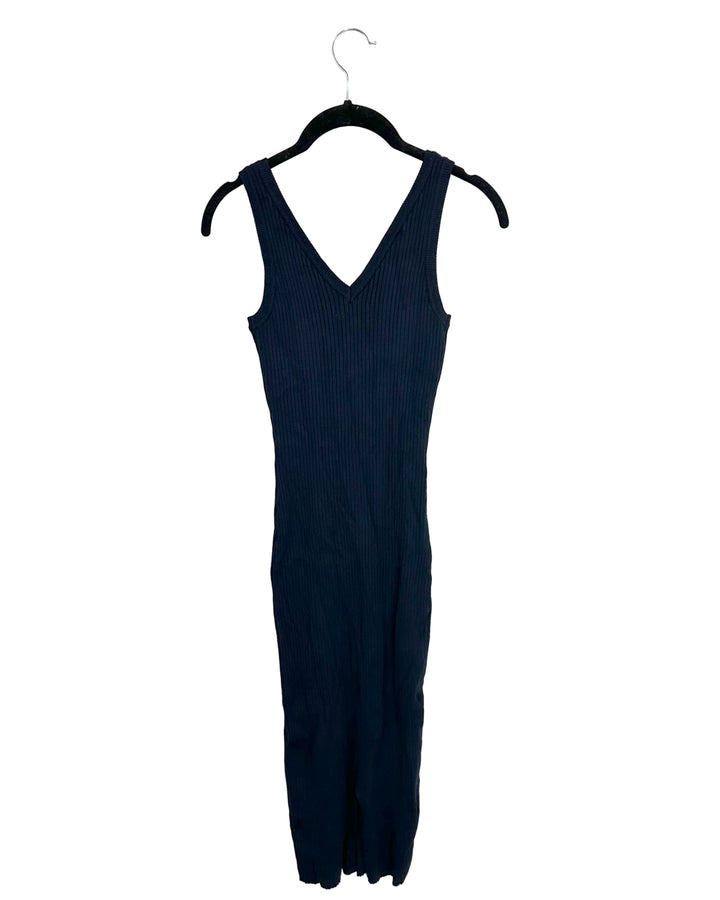 Klarra Navy Sleeveless Bodycon Dress - Extra Small