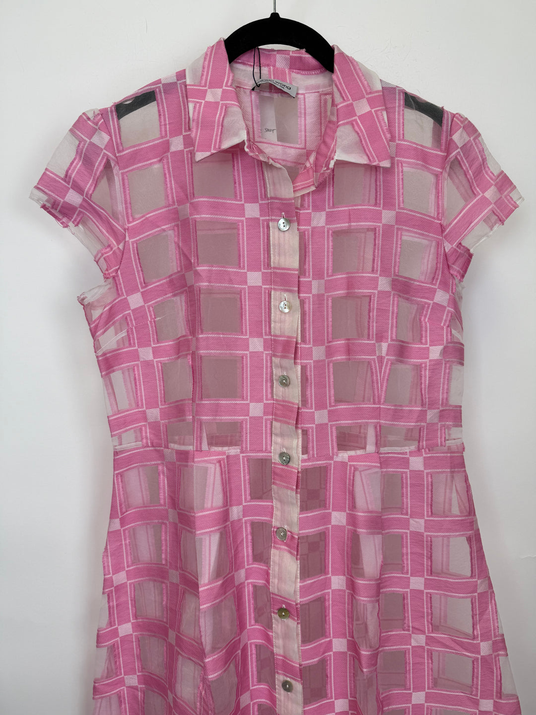 Pink Sheer Long Dress - Size 4/6