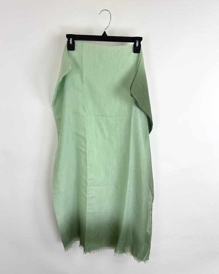 Green Ombré Oblong Scarf- One size fits all