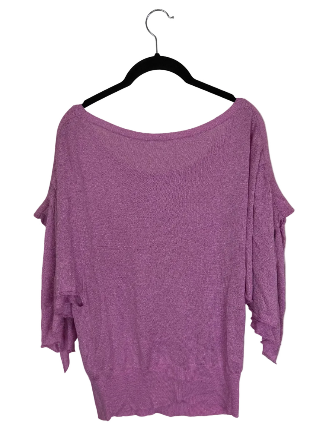 Purple Flutter Sleeve Top - Size 4/6