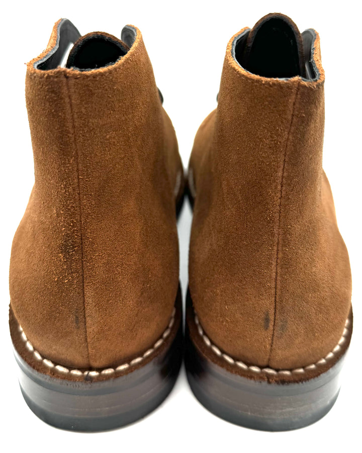 MENS Dark Copper Brown Suede Boot - Size 10