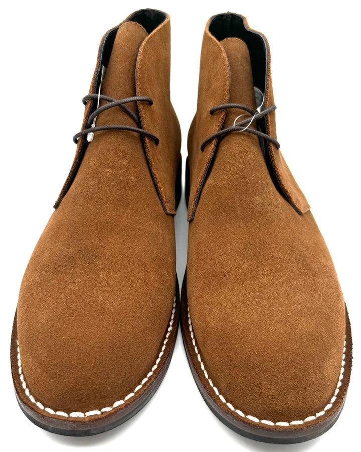 MENS Dark Copper Brown Suede Boot - Size 10