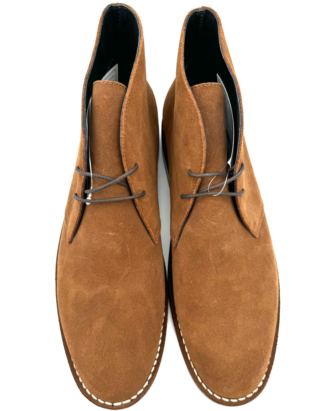 MENS Dark Copper Brown Suede Boot - Size 10