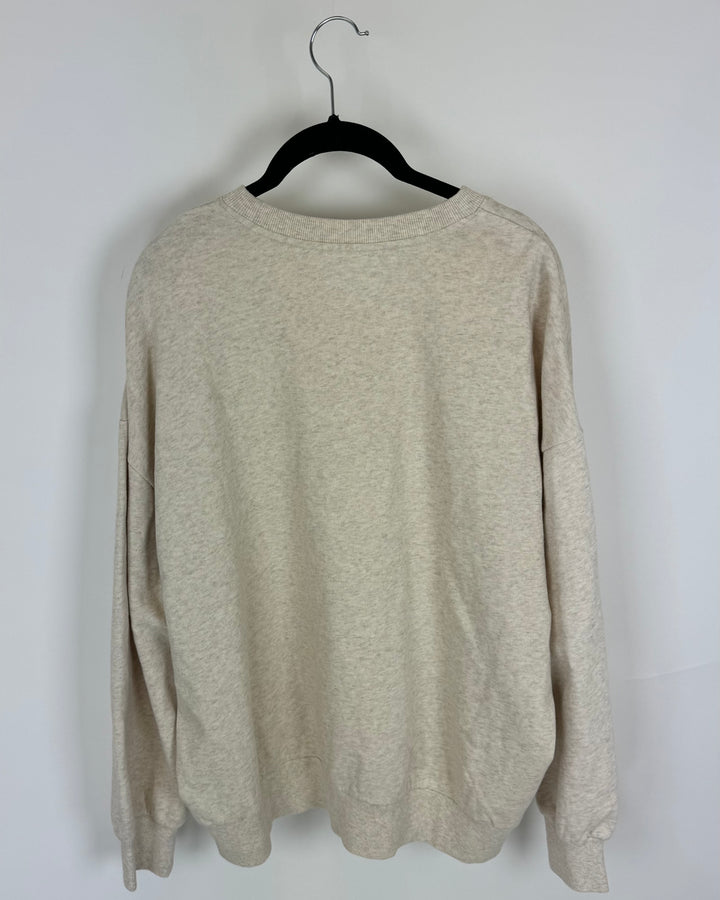 Heathered Gray Wellness Crewneck Sweatshirt - Size 4/6
