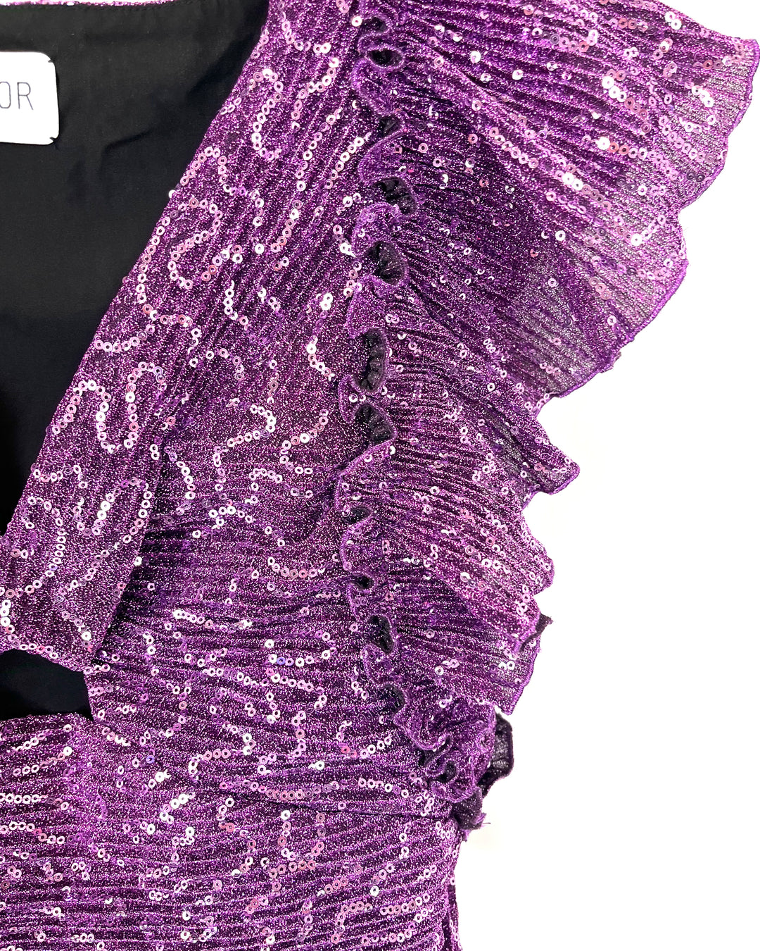 Purple Sequin Top - Small