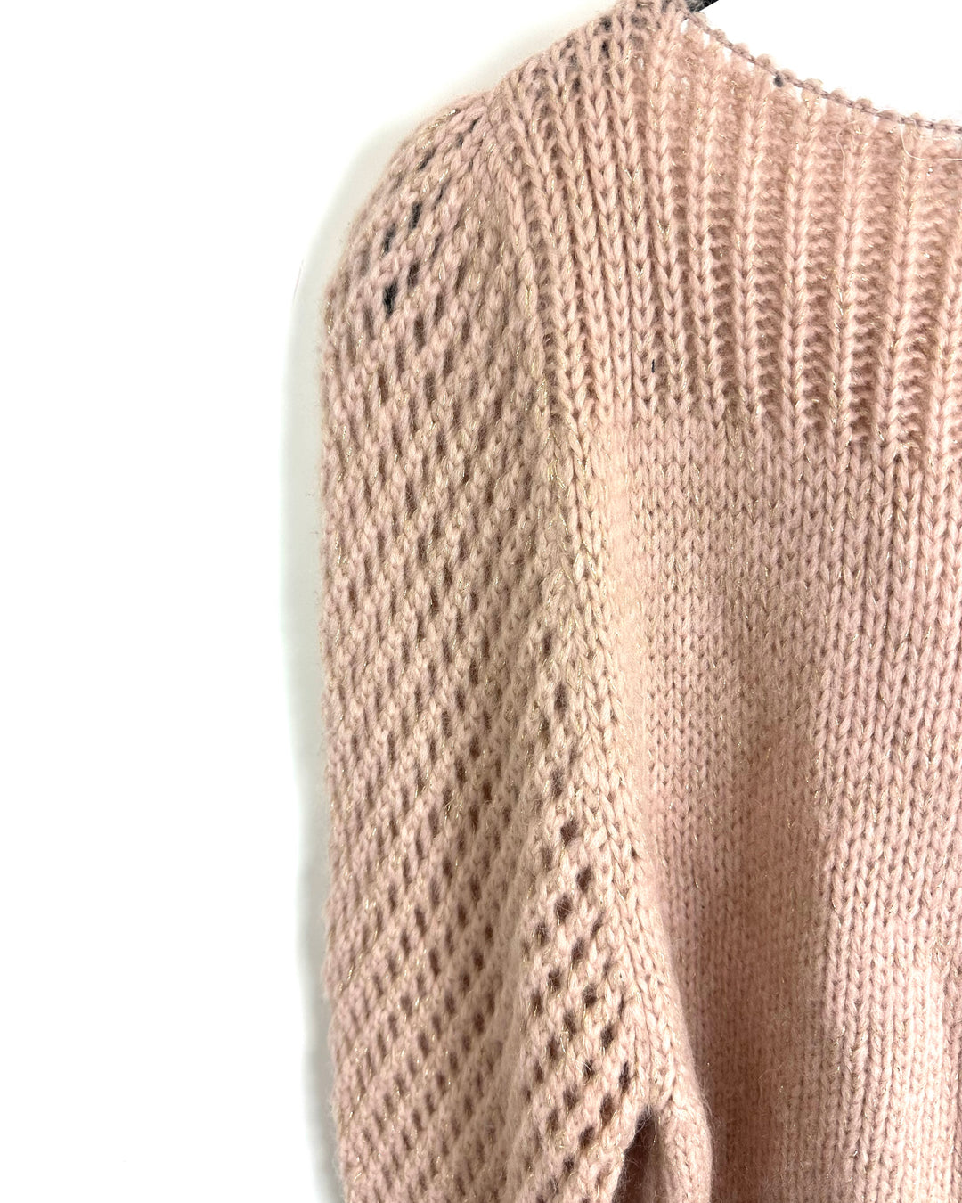 Dusty Rose Puffed Sleeve Sweater - Size 2/4