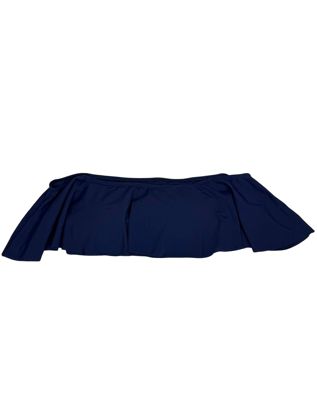 Midnight Blue Ruffle Bandeau Bikini Top - Small