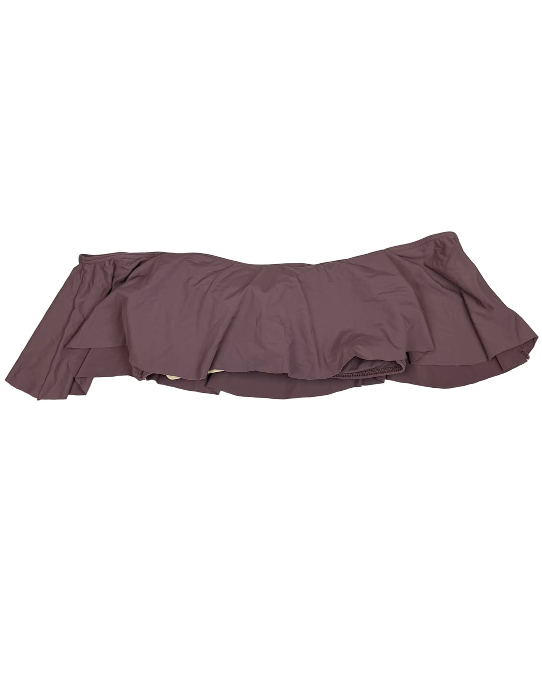Dusty Purple Ruffle Bandeau Bikini Top - Small
