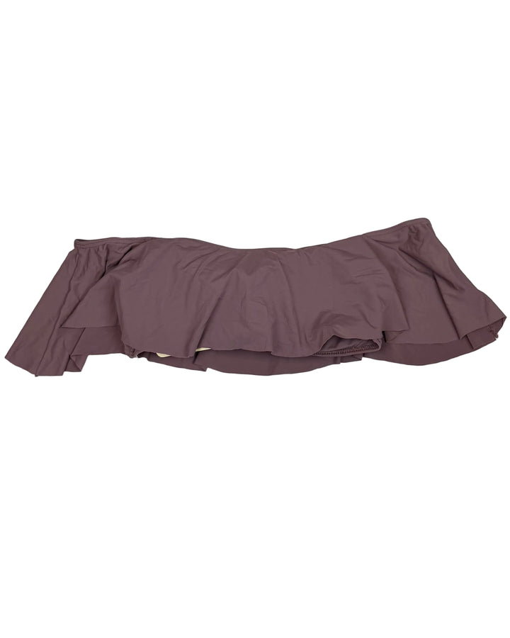 Dusty Purple Ruffle Bandeau Bikini Top - Small