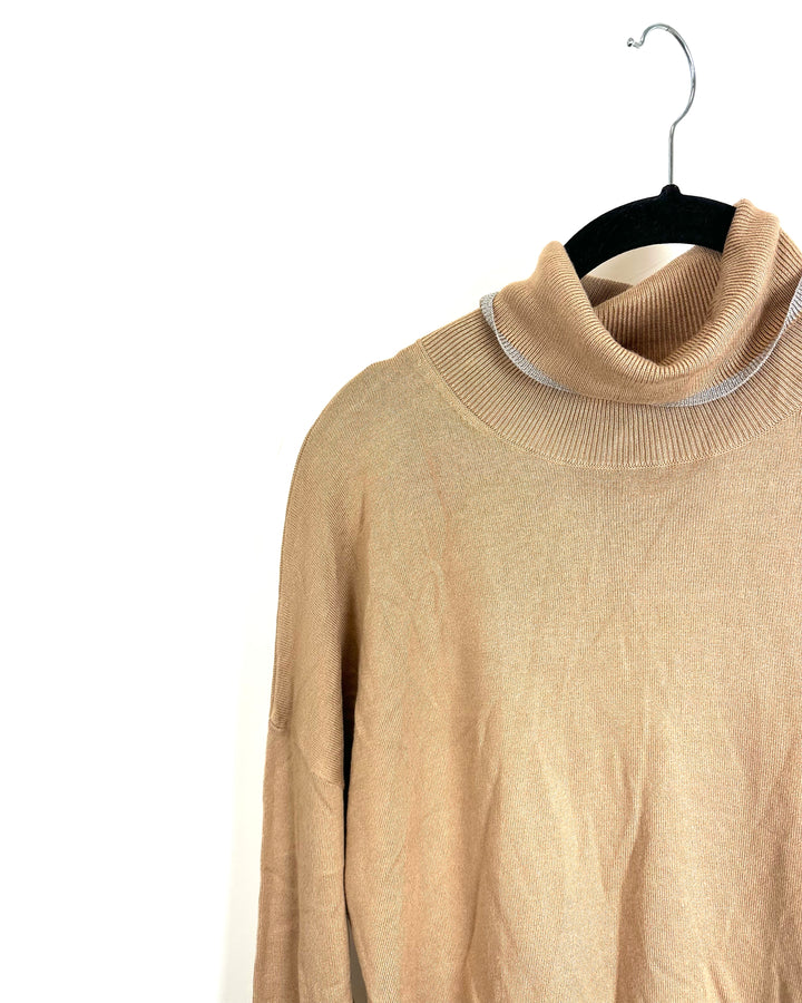 Tan Turtleneck Sweater - Size 2/4