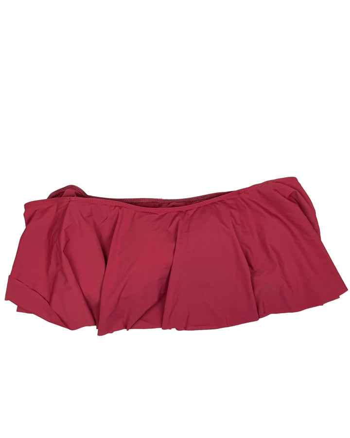 Raspberry Pink Ruffle Bandeau Bikini Top - Extra Large