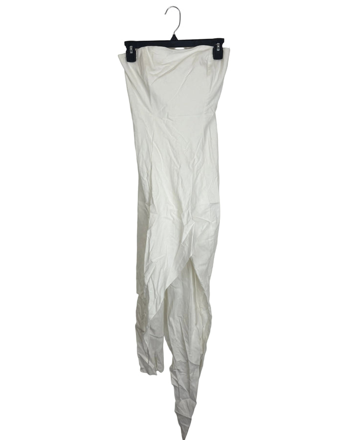 Strapless White Jumpsuit- Size 2/4