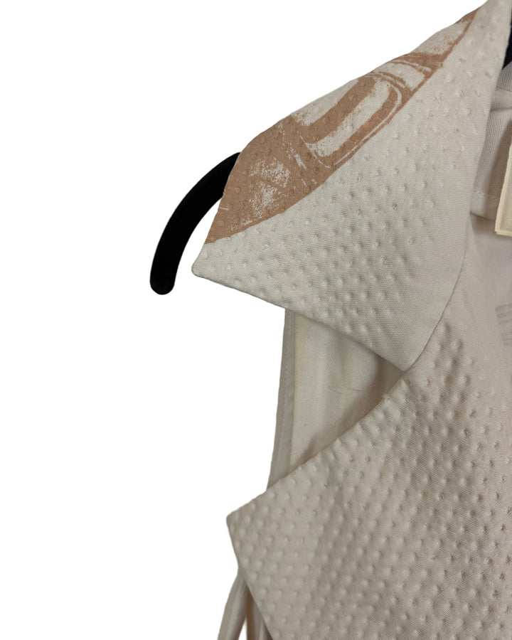 Textured Shell Print Dress - Size 8/10