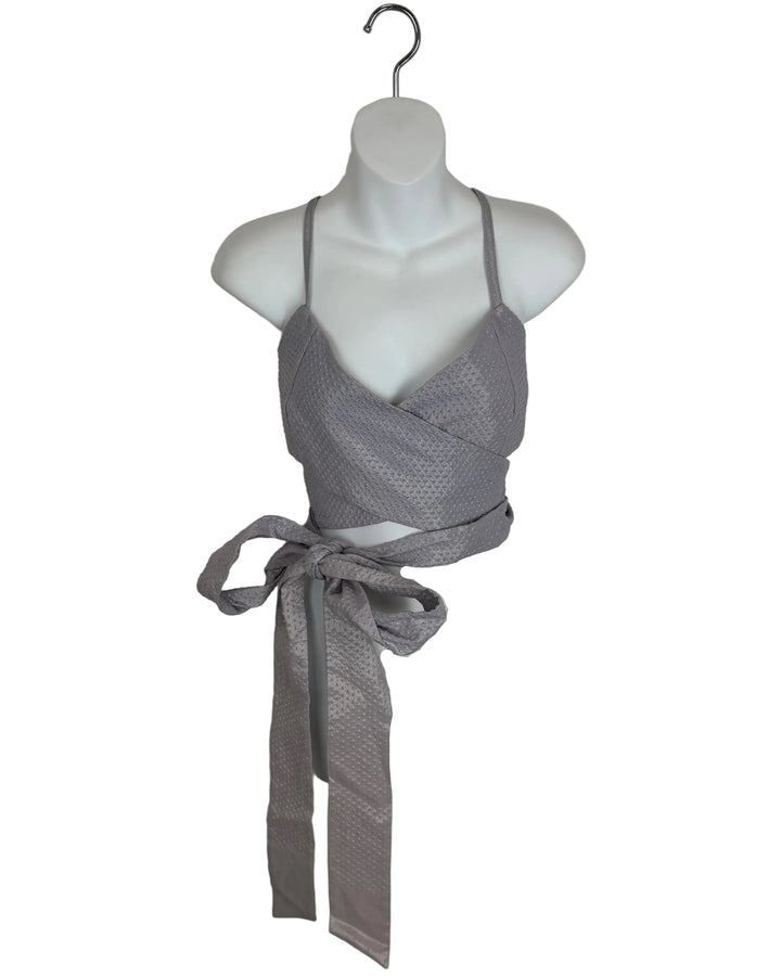 Purple Wrap Front Top - size 0/2