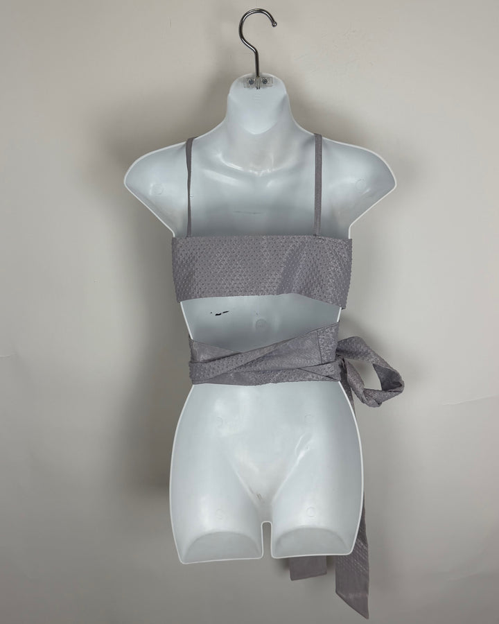 Purple Wrap Front Top - size 0/2