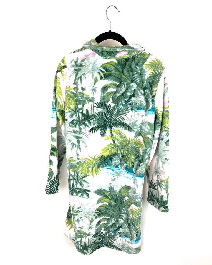 Tropical Quarter Zip Robe - Small