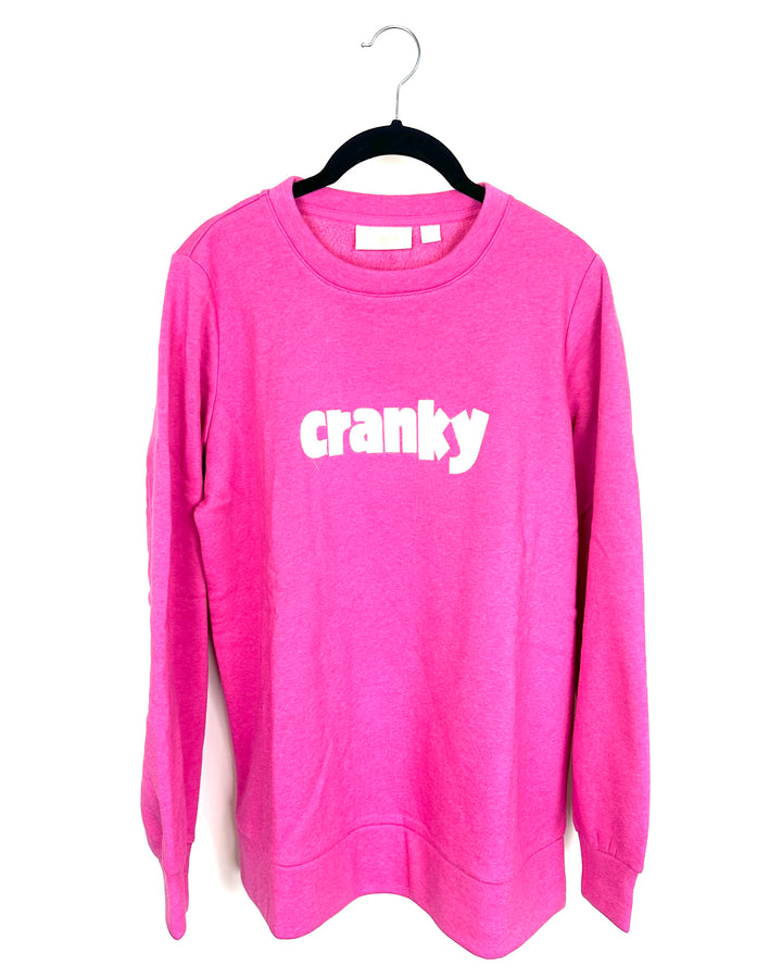 Pink "Cranky" Fleece Interior Top - Size 4/6
