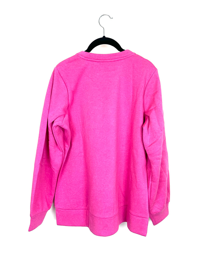 Pink "Cranky" Fleece Interior Top - Size 4/6
