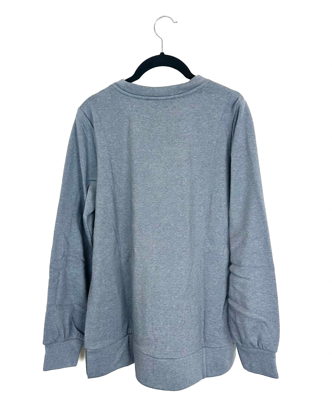 Gray "Cranky" Fleece Interior Top - Size 4/6