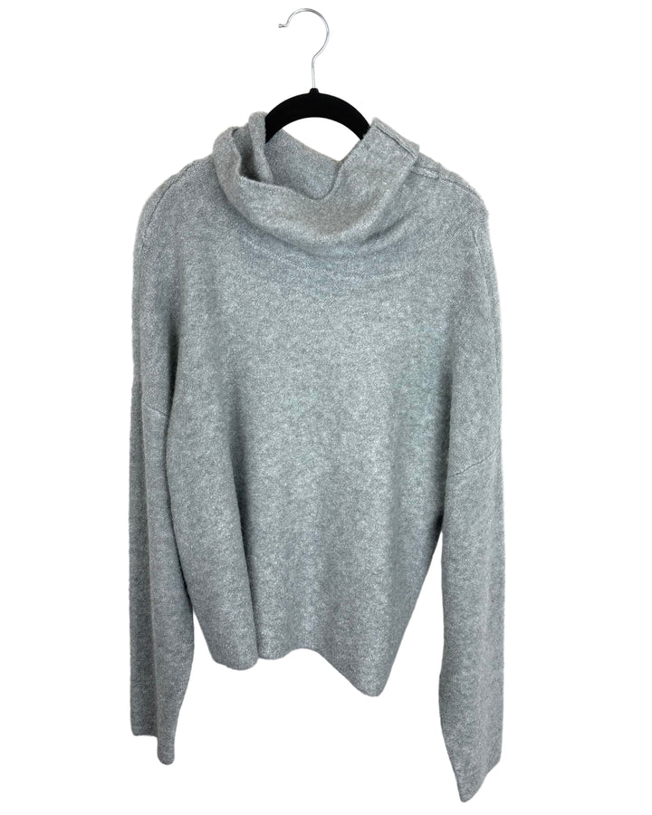 Gray Turtleneck Sweater - Size 6/8