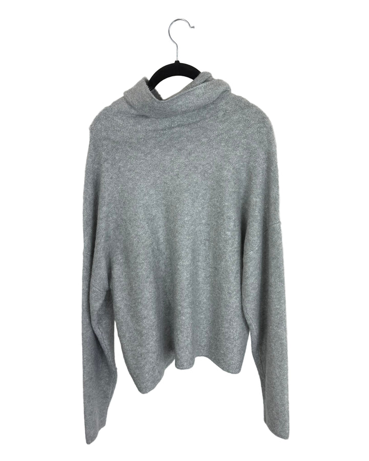 Gray Turtleneck Sweater - Size 6/8