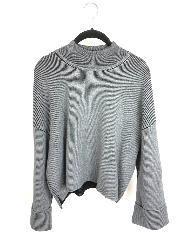 Gray Cropped Sweater - Size 4/6