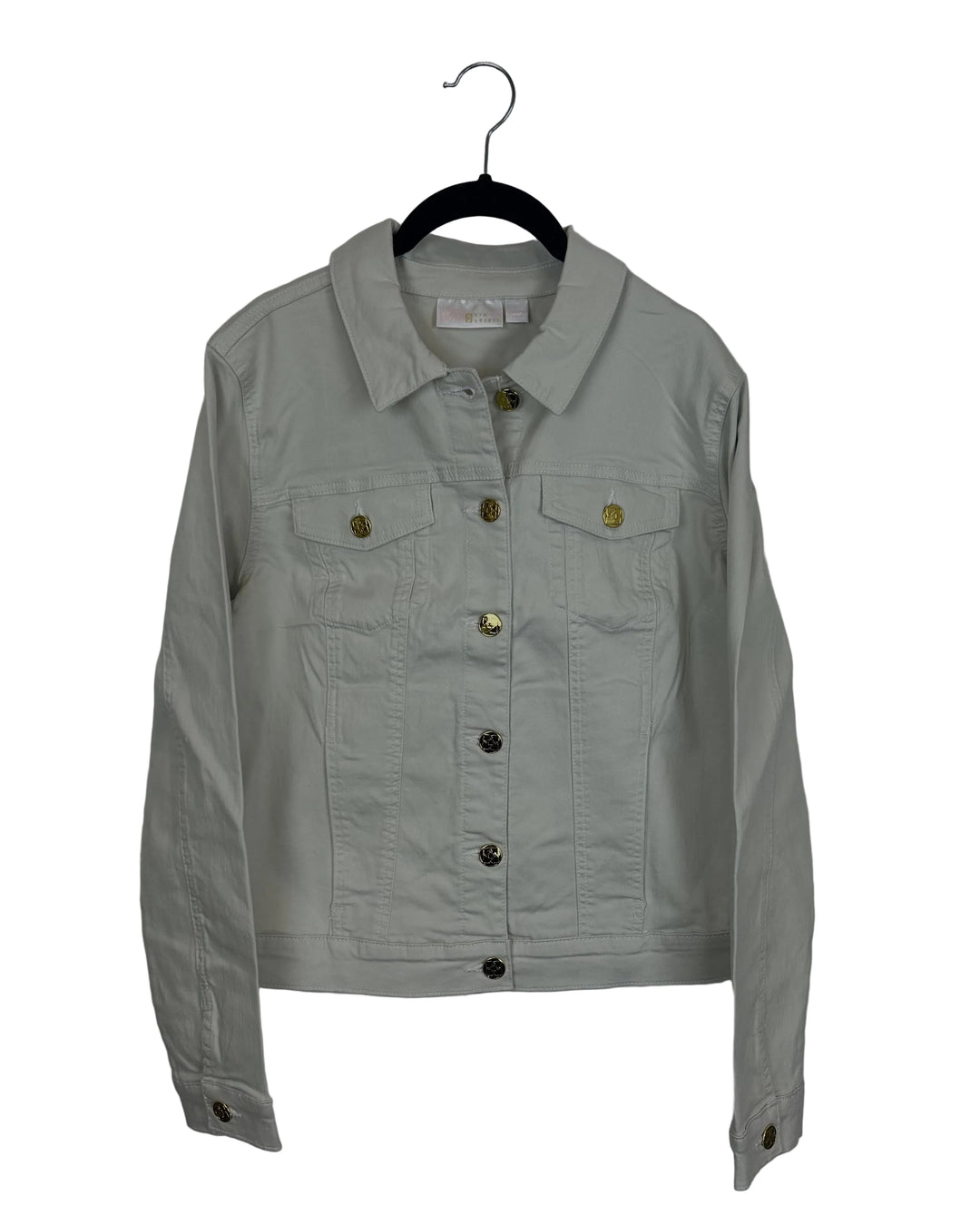 Ivory Denim Jacket - Size 4/6