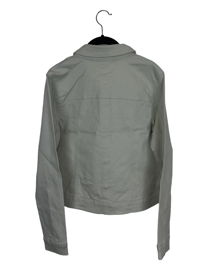 Ivory Denim Jacket - Size 4/6
