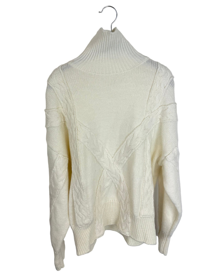 White Knit Sweater - Size 6/8