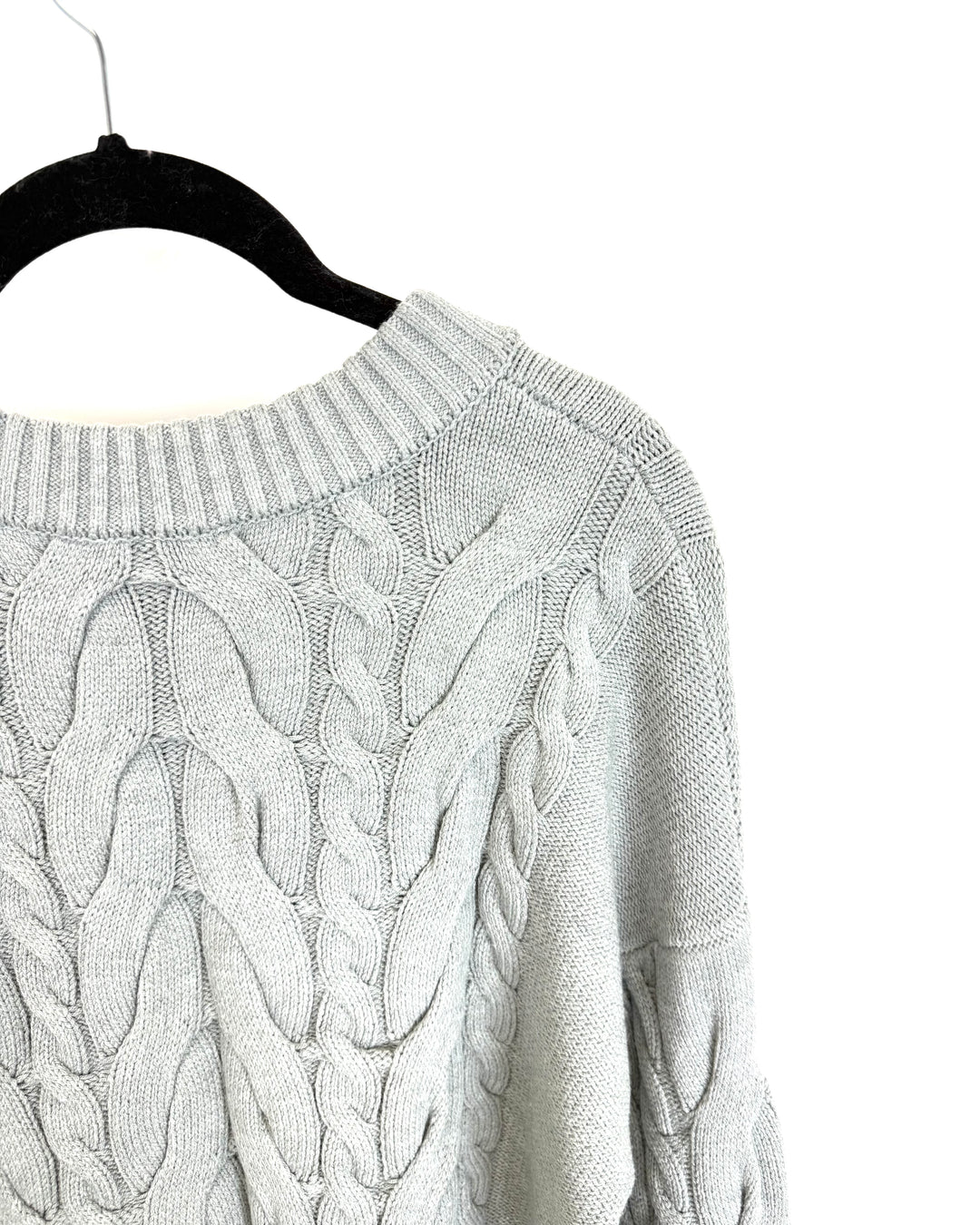Gray Cable Knit Sweater - Size 2/4