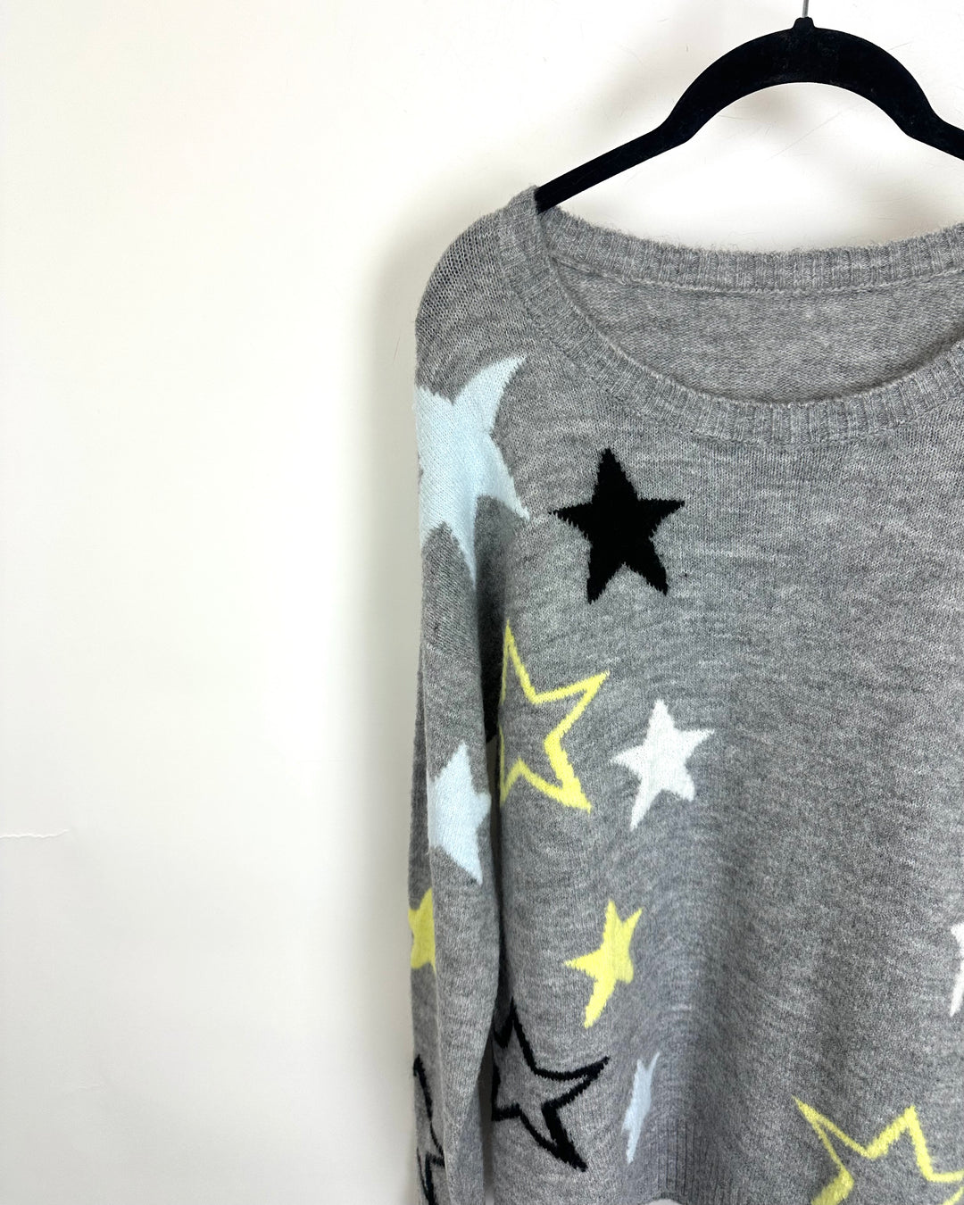 Gray Sweater with Stars - Size 6/8