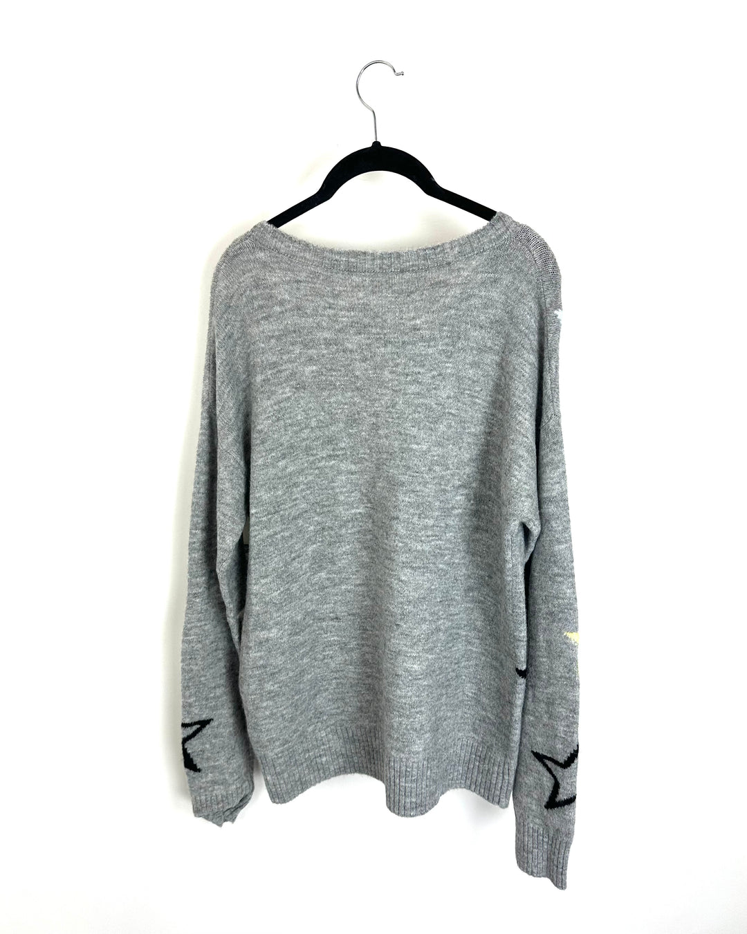Gray Sweater with Stars - Size 6/8
