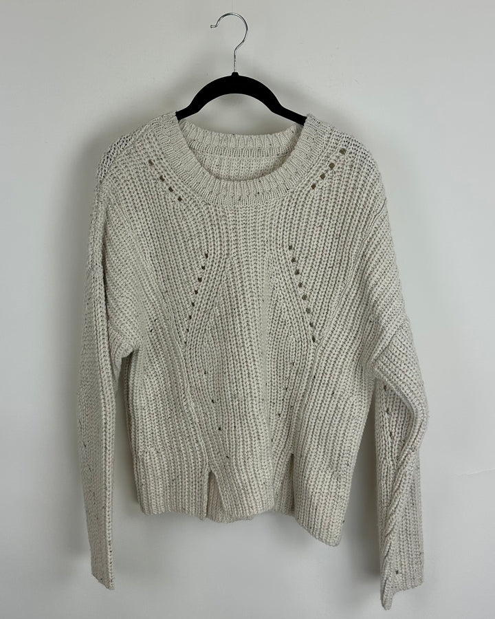 Cream Chunky Sweater - Size 2/4