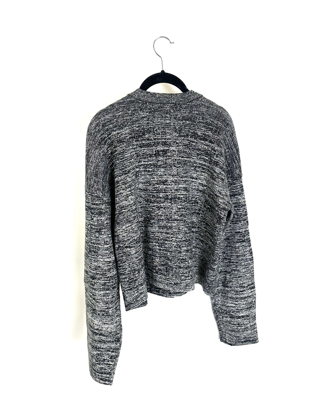 Grey and Black Silver Button Cardigan - Size 4/6