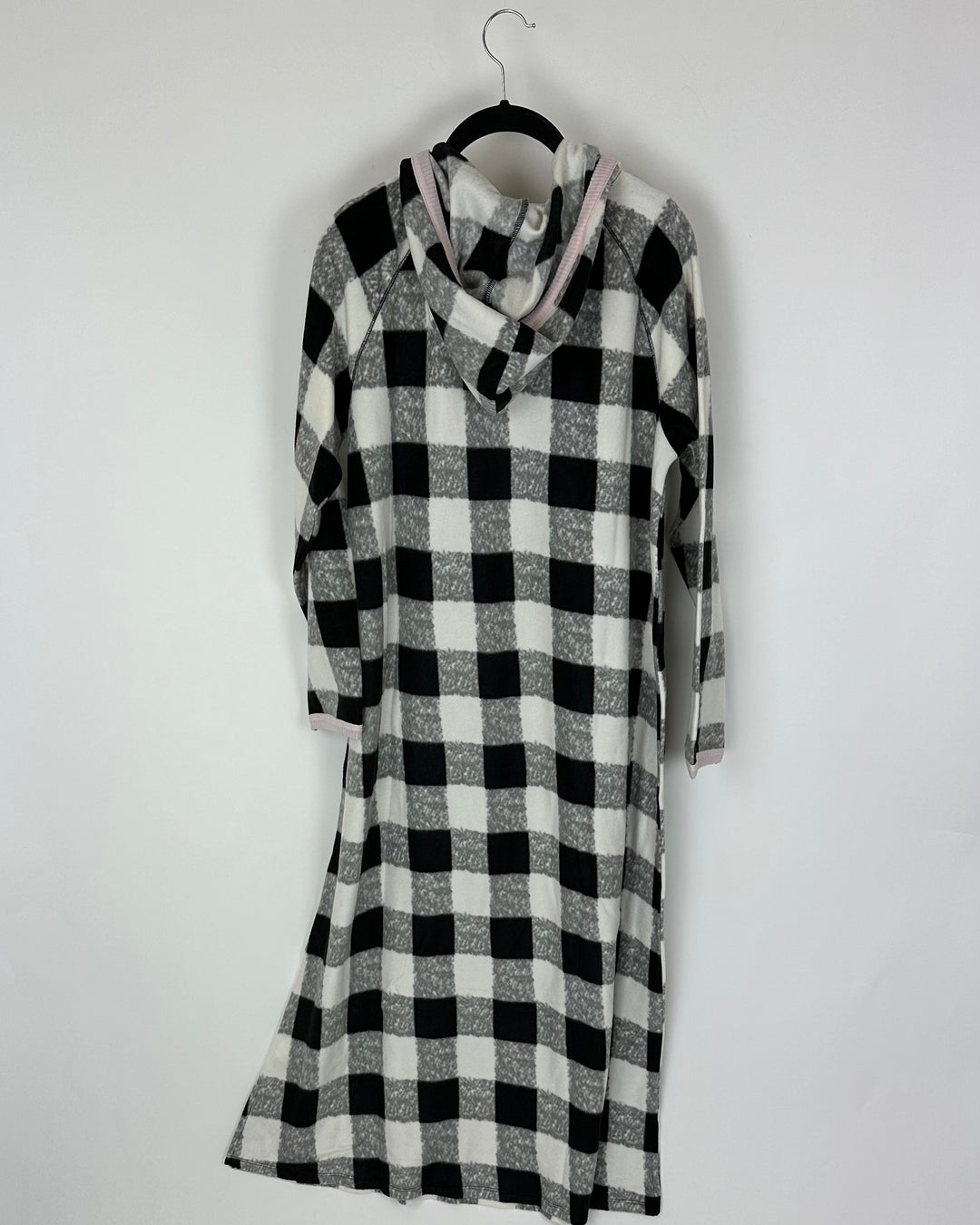 Black And White Plaid Lounge Dress - Size 6/8 and 10/12