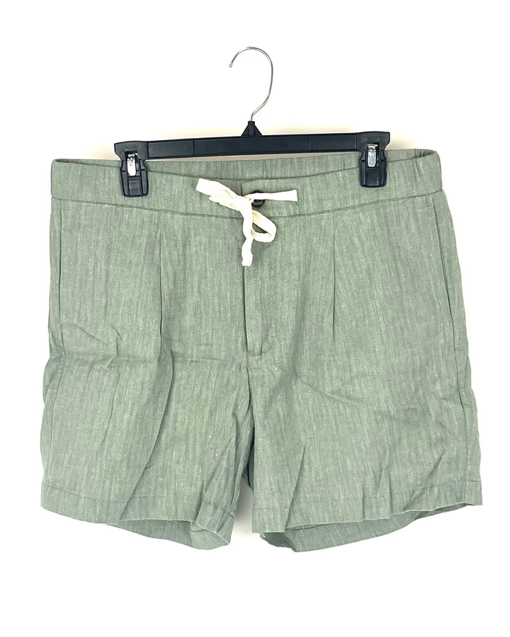 MENS Heathered Green Shorts - Medium 5" Inseam