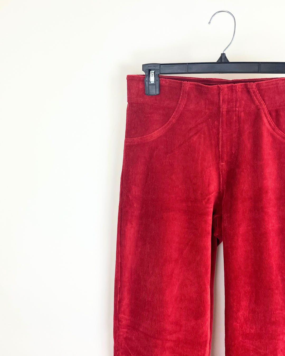 Deep Red Corduroy Pants - Size 2/4