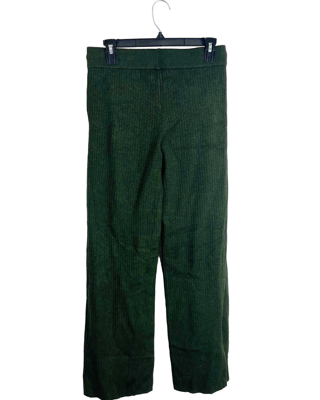 Army Green Ribbed Sweatpants - Size 0/2