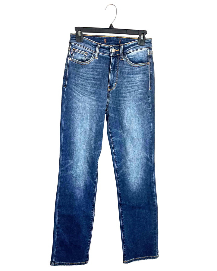 Dark Wash Straight Jeans - Size 0/2