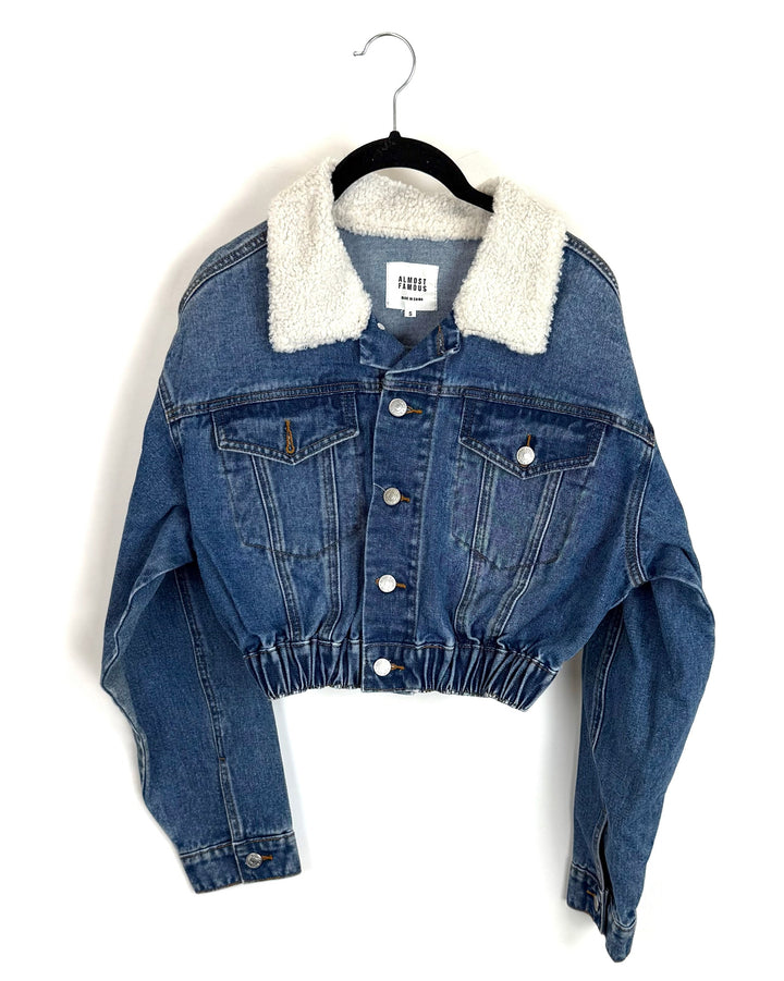Cropped Denim Jacket - Size 0/2