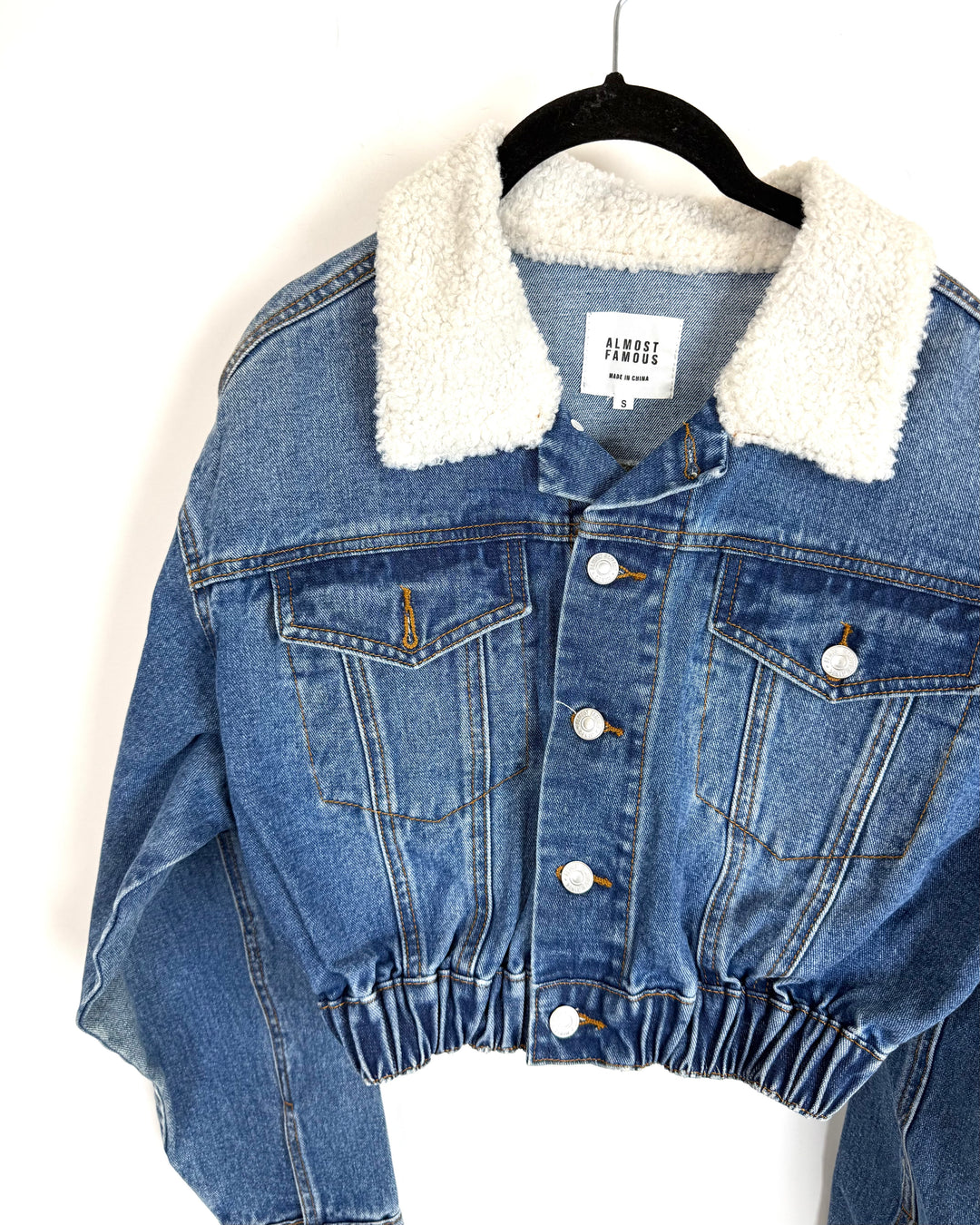 Cropped Denim Jacket - Size 0/2