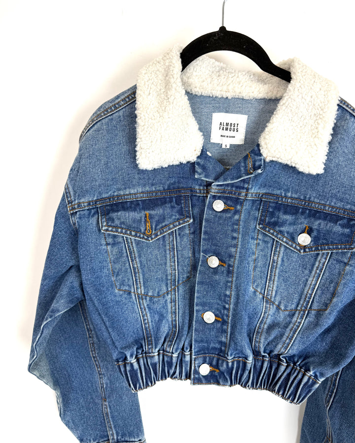 Cropped Denim Jacket - Size 0/2
