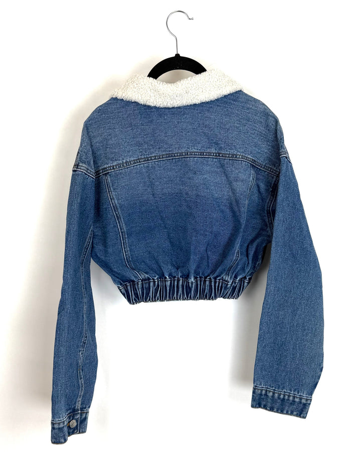 Cropped Denim Jacket - Size 0/2