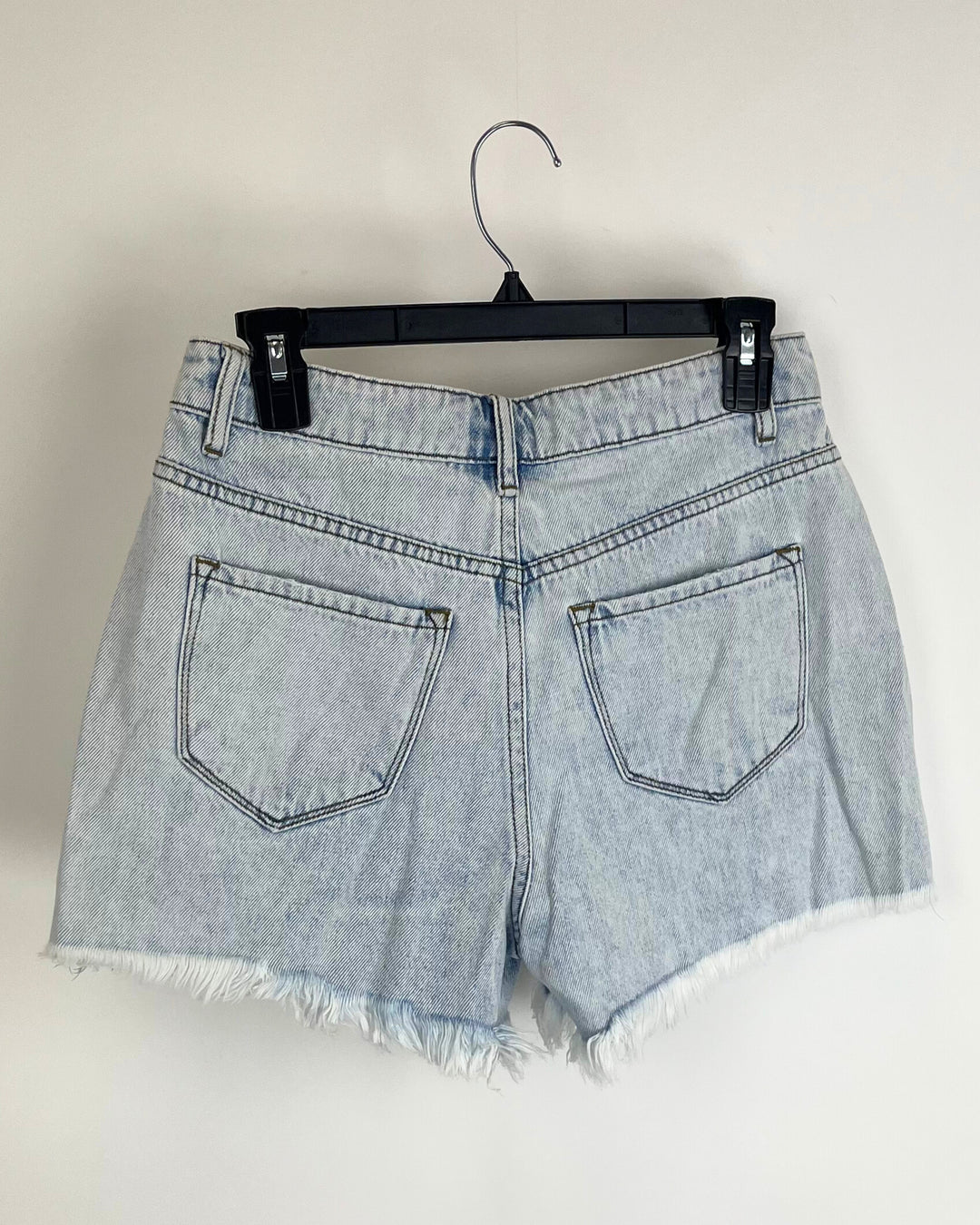 Distressed Light Wash Shorts - Size 4