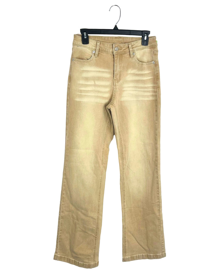 Tan Denim Pants - Size 2/4
